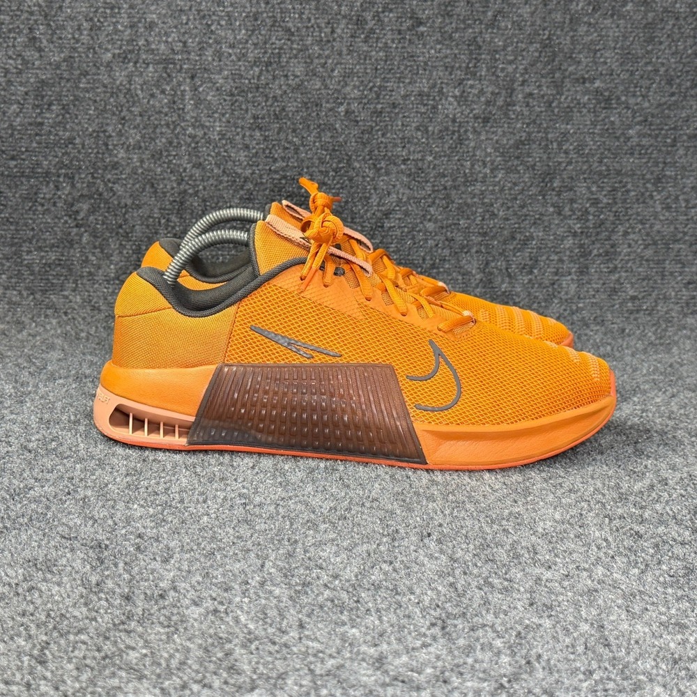Nike Metcon 9 Cross Training Shoes Men's 11.5 Monarch Orange Brown Athletic Run